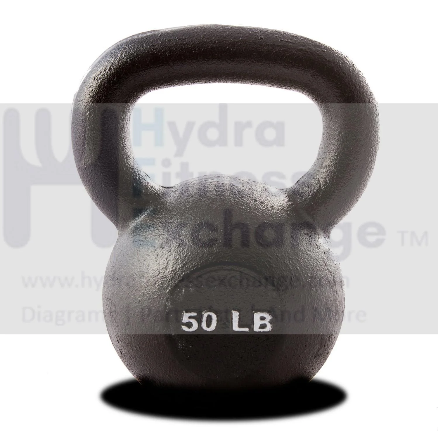 York Barbell Kettlebell Weights – 50 LB Cast Iron Kettlebells with Matte Black Finish – Full Body Strength Training & CrossFit Conditioning – Ideal for Russian Swings, Squats, Presses & More