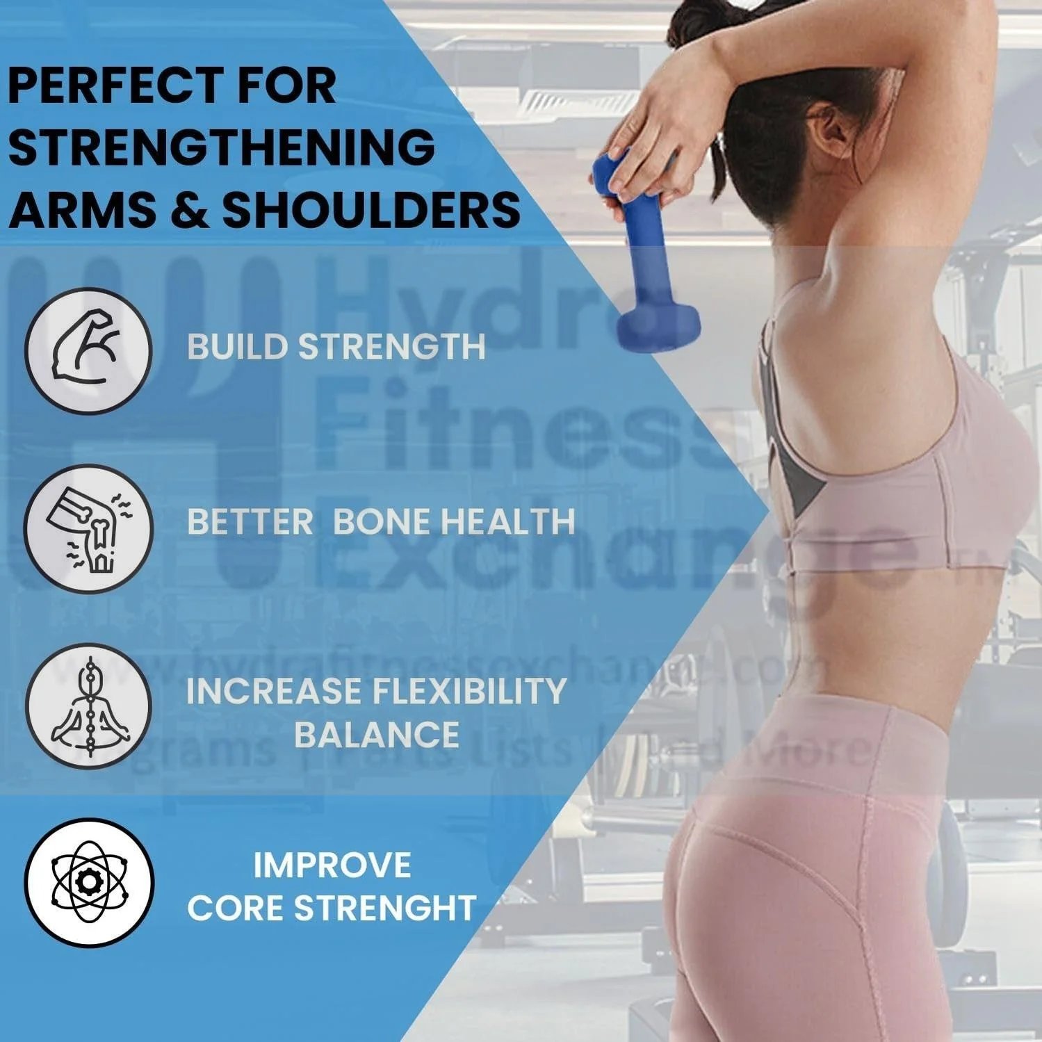 York Barbell Neoprene Coated Fitbell Dumbbell 10LB Pack 1 Dumbbell Set Women&Men - Image 7