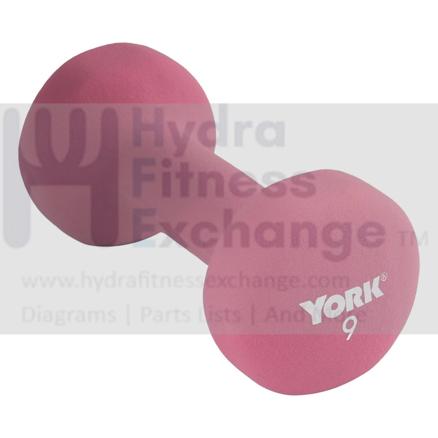 York Barbell Neoprene Coated Fitbell Dumbbell 9LB Pack1 Dumbbell Set Women&Men