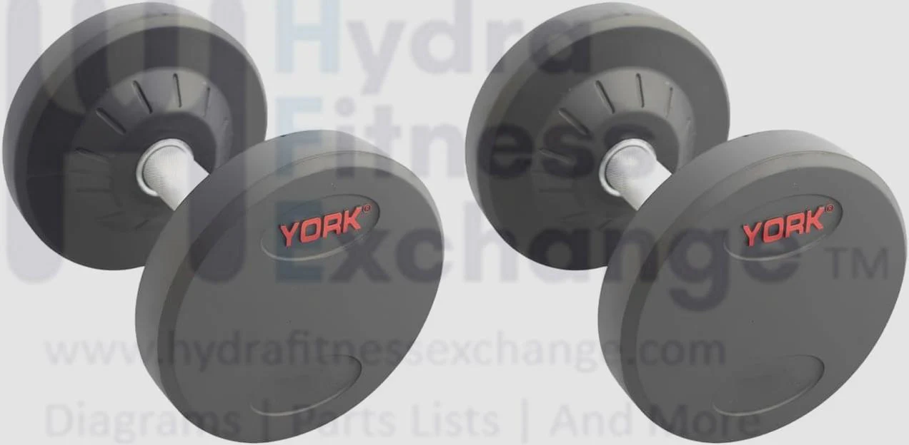 York Barbell Pro Style Dumbbell - Includes 1 Pairs (Total 2 Dumbbells of 100lb each) - 30mm Knurled Chrome Handles, Rubber Coated Solid Steel Core for Home & Gym Training