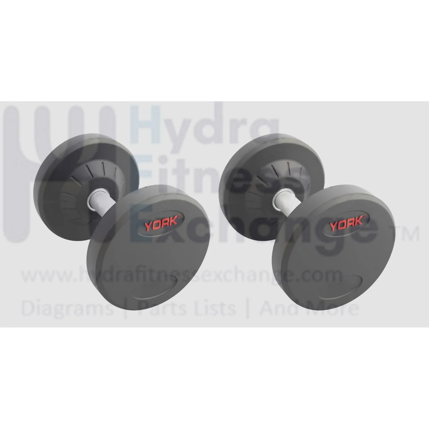 York Barbell Pro Style Dumbbell - Includes 1 Pairs (Total 2 Dumbbells of 10lb each)- 30mm Knurled Chrome Handles, Rubber Coated Solid Steel Core for Home & Gym Training