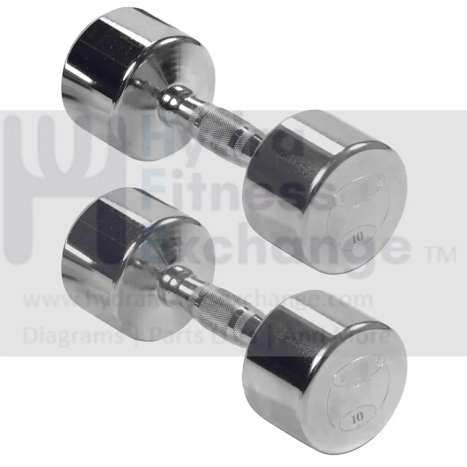 York Barbell Professional Chrome Dumbbell with Ergo Grip, Heavy-Duty Solid Steel Knurled Handles, Hand Weights for Exercise Muscle Toning Home Gym Workout and Fitness Training - 12.5lb Pak of 2