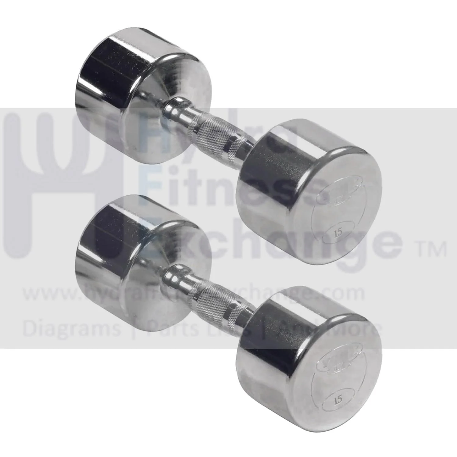 York Barbell Professional Chrome Dumbbell with Ergo Grip, Heavy-Duty Solid Steel Knurled Handles, Hand Weights for Exercise Muscle Toning Home Gym Workout and Fitness Training - 17.5lb Pak of 2