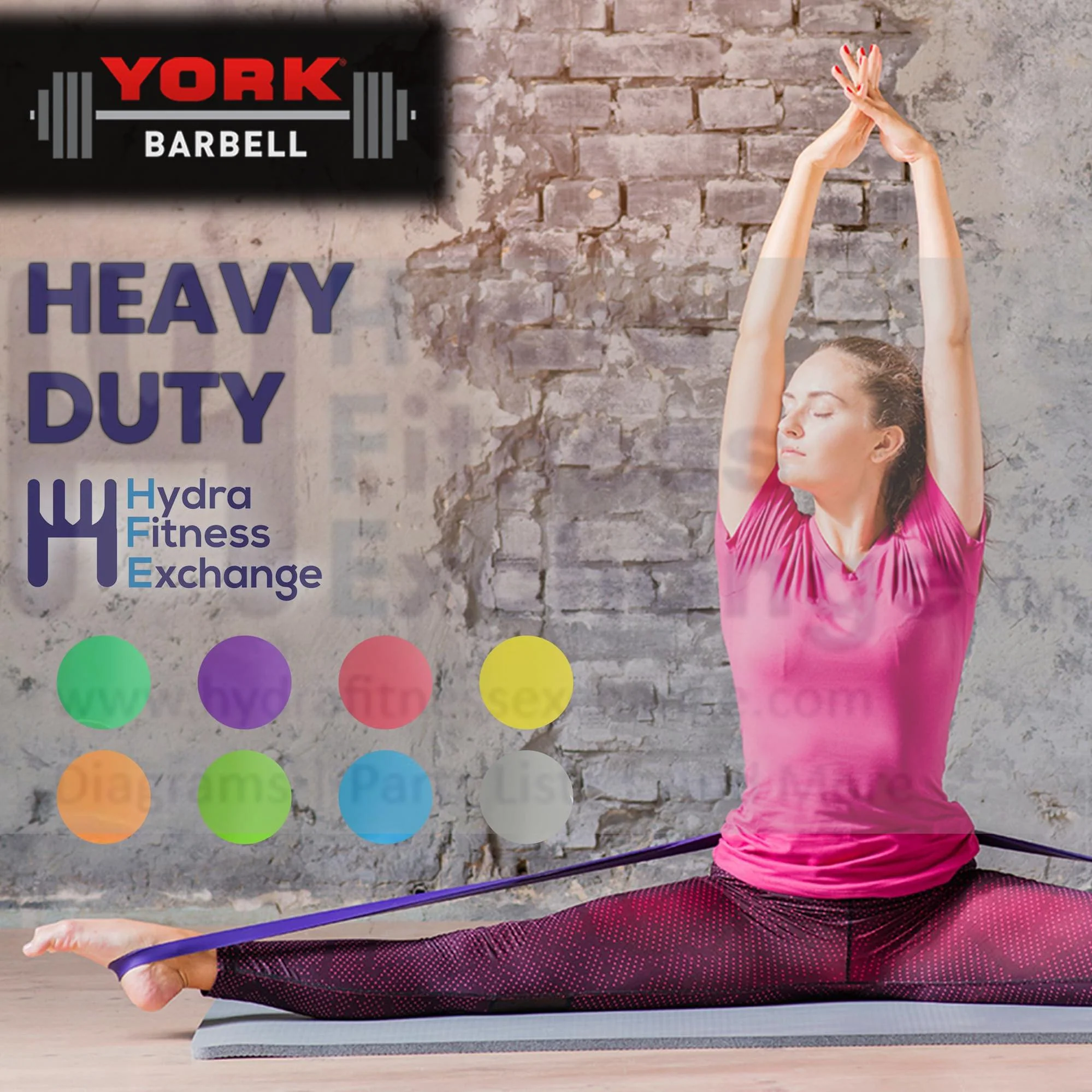 YORK Barbell Pull Up Resistance Bands 13mm - Orange  10-35lbs) - Heavy Duty Long Elastic Bands for Workout, Fitness, Training, and Physical Therapy - Large Rubber Bands for Men Women - Image 3