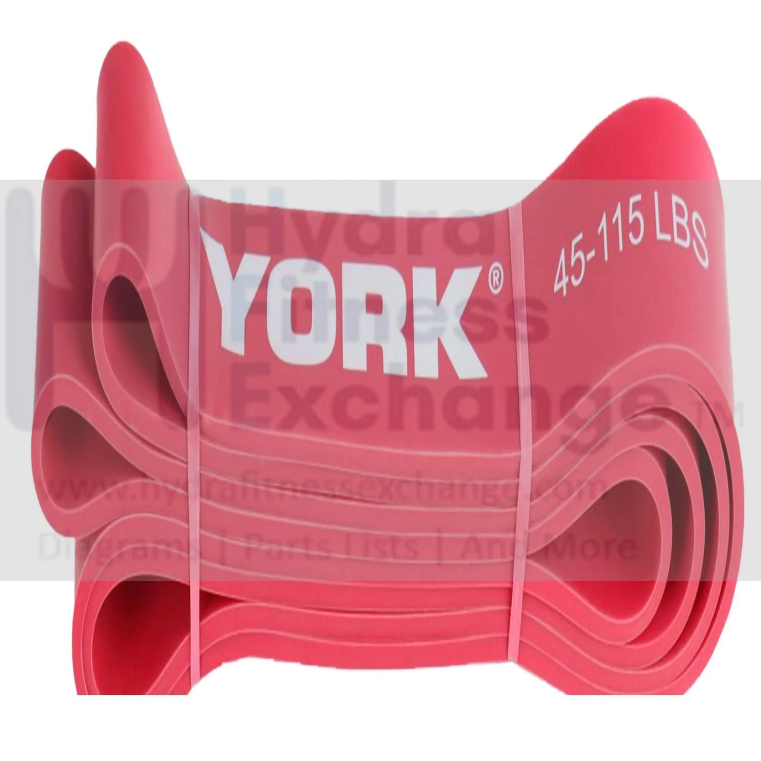 YORK Barbell Pull Up Resistance Bands 42mm - Red (45-115lbs) - Heavy Duty Long Elastic Bands for Workout, Fitness, Training, and Physical Therapy - Large Rubber Bands for Men Women - Image 8