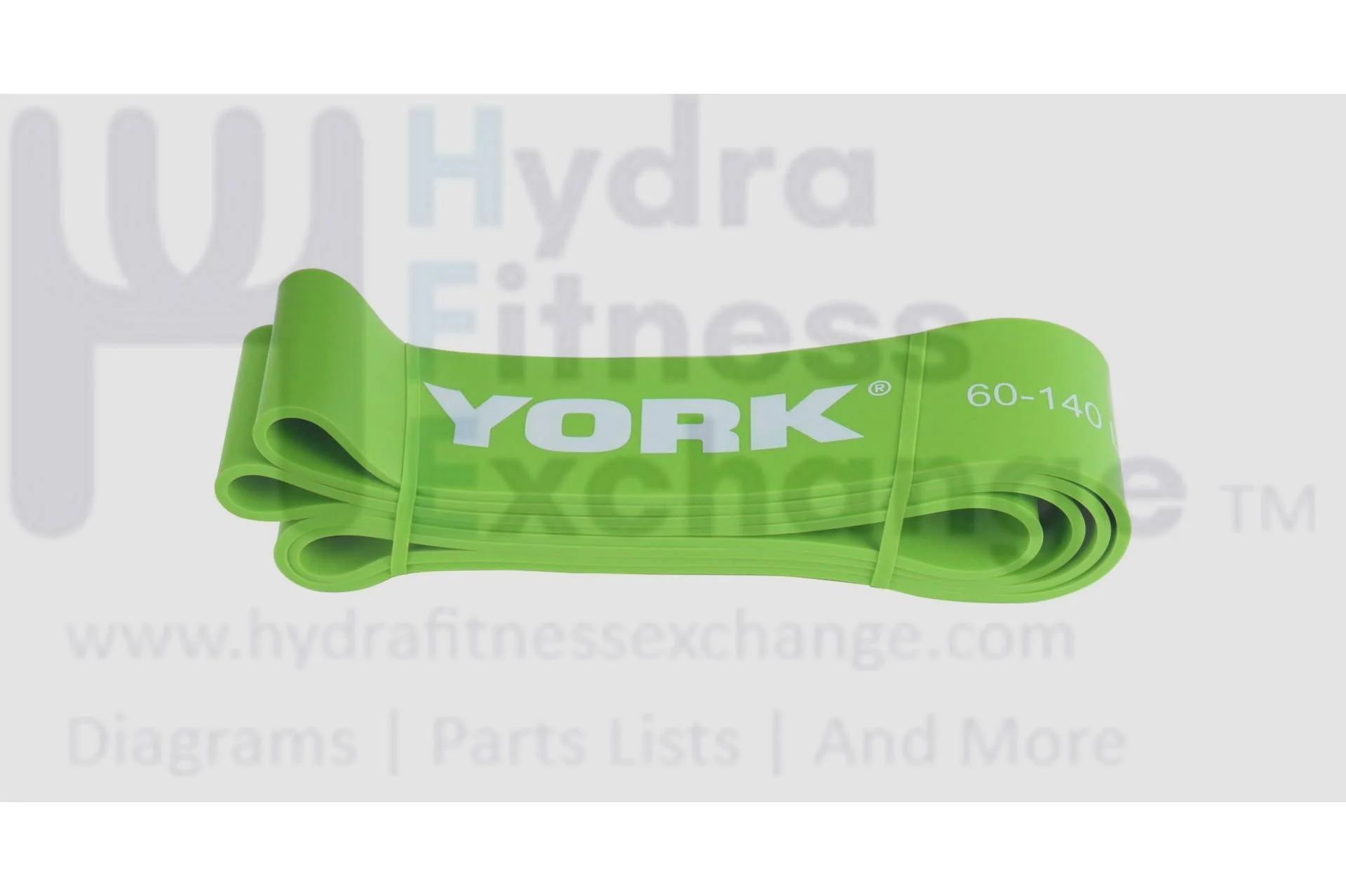 YORK Barbell Pull Up Resistance Bands 64mm - Light Green (60-140lbs) - Heavy Duty Long Elastic Bands for Workout, Fitness, Training, and Physical Therapy - Large Rubber Bands for Men Women