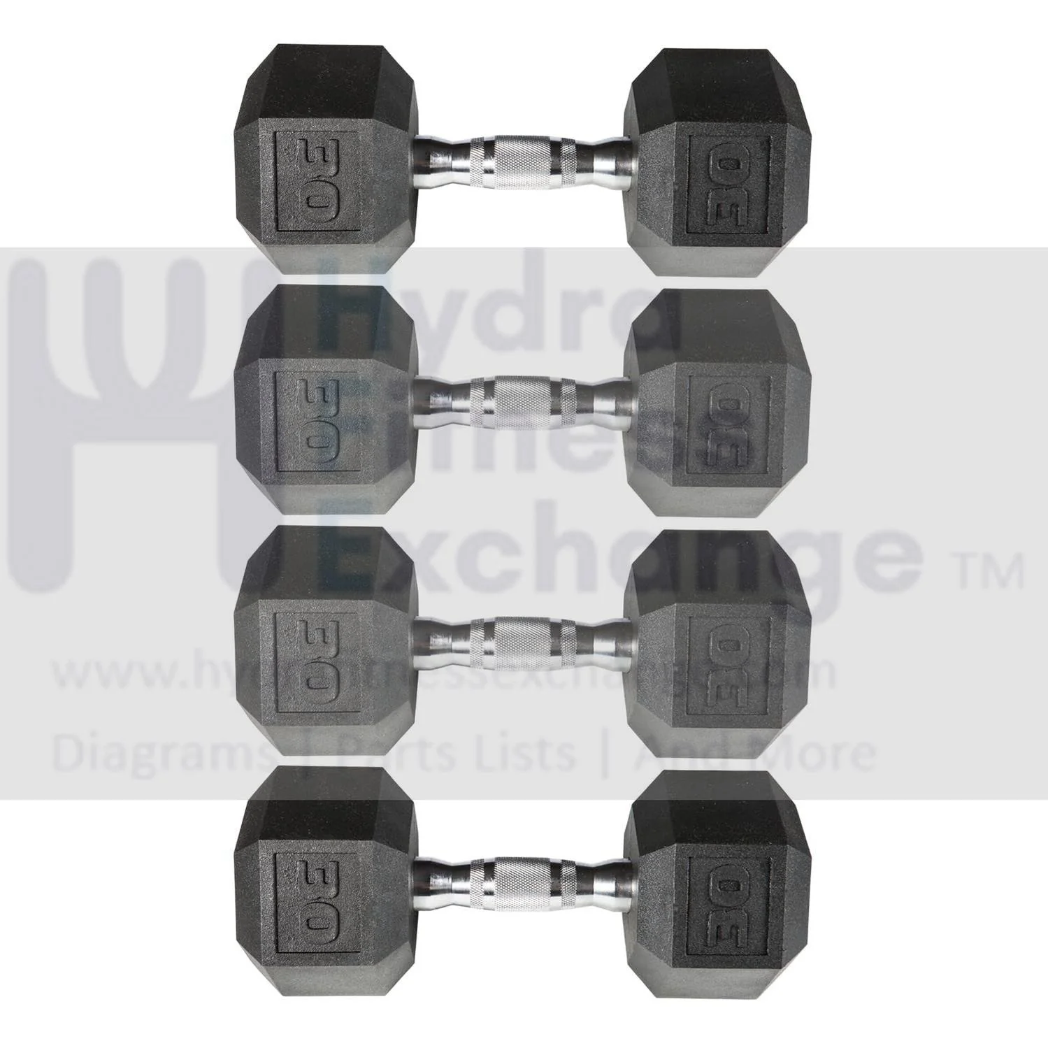 York Barbell PVC Hex Dumbbell with Chrome Ergonomic Handle – 30LB 2 Pair