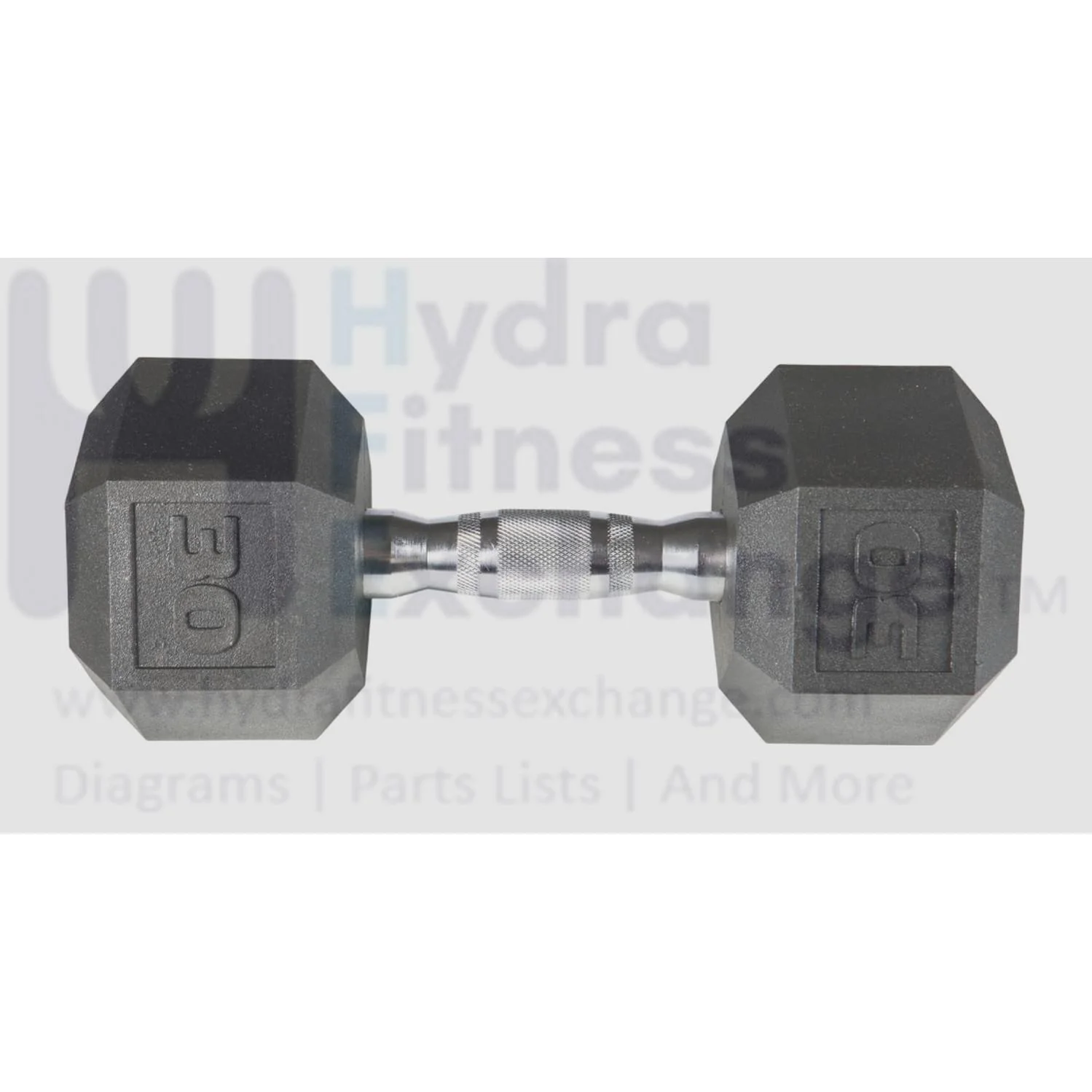 York Barbell PVC Hex Dumbbell with Chrome Ergonomic Handle – 30LB Single