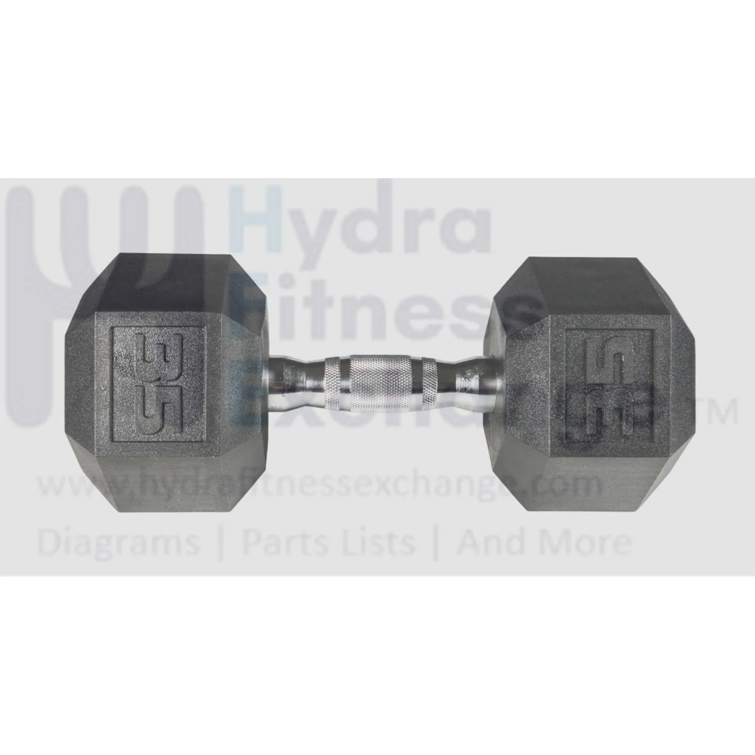 York Barbell PVC Hex Dumbbell with Chrome Ergonomic Handle – 35LB Single
