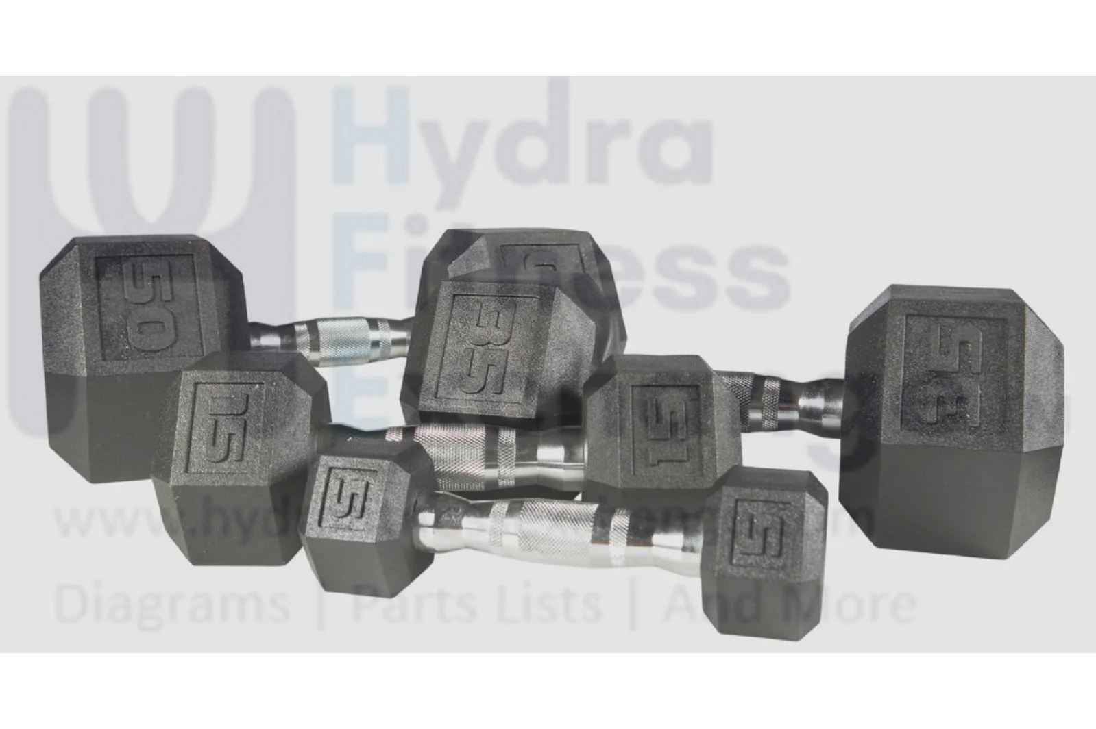 York Barbell PVC Hex Dumbbell with Chrome Ergonomic Handle – 5LB 2 Pair, - Image 3