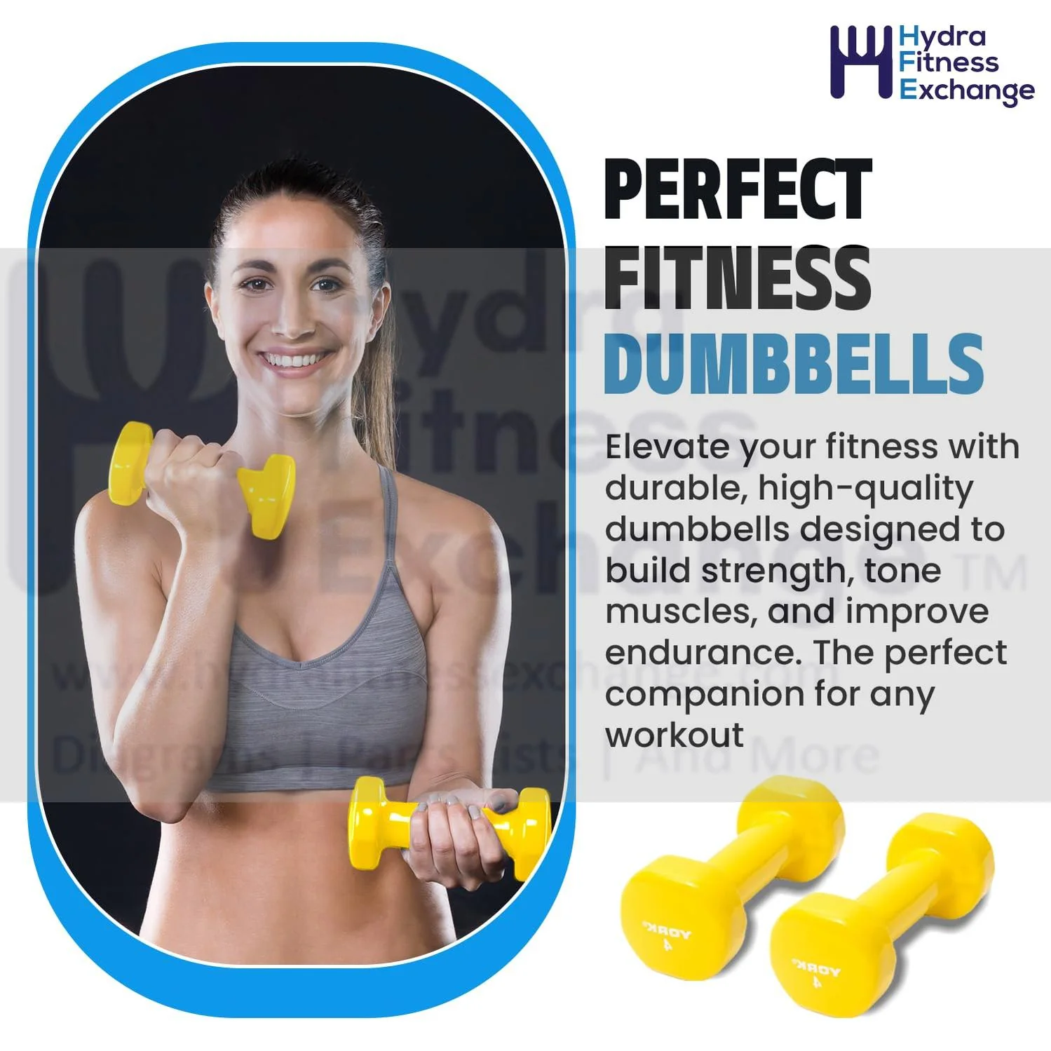 York Barbell Vinyl Coated Fitbell Dumbbell (4LB, Pack of 1) | Durable Anti-Roll Anti-Slip, Color Yellow | Ideal for Arm Rows Squats Chest Presses Bicep Curls Walking Jogging & Yoga - Image 5